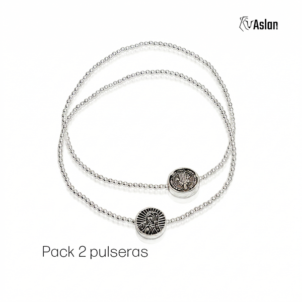 Pack Fe y Protección en plata .925