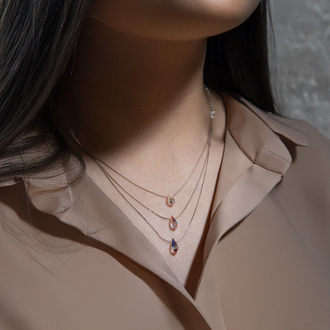 Collar amanecer de cristal