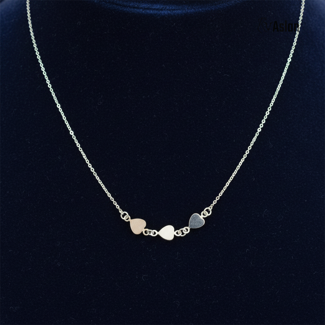 Collar corazón x3