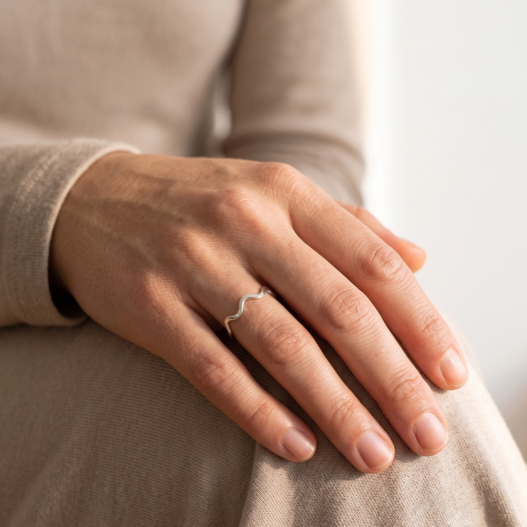 Anillo cimas de plata
