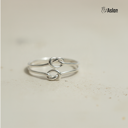 Anillo nudo doble