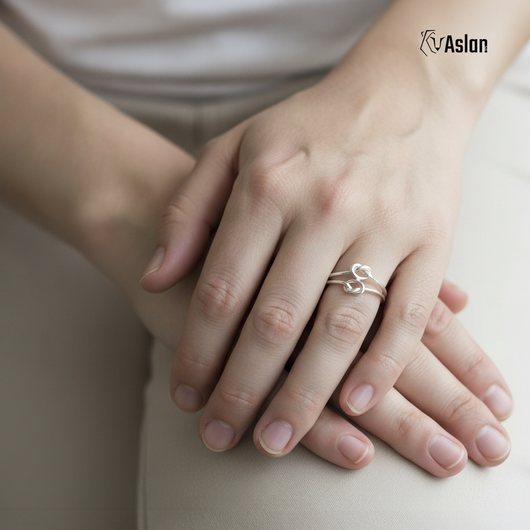 Anillo nudo doble