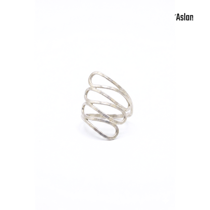Anillo ondas de plata