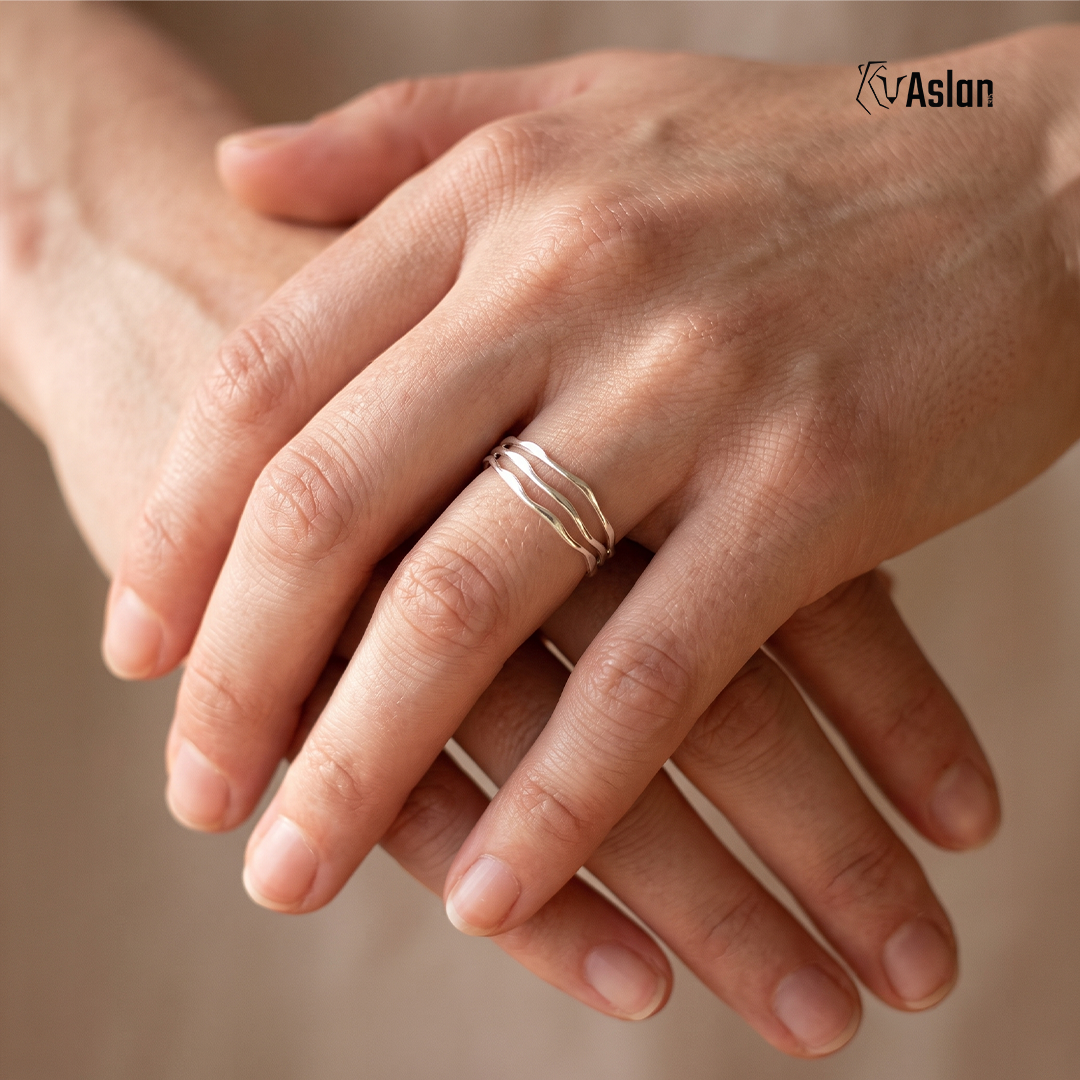 Anillo trio de plata