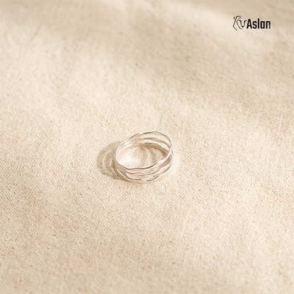 Anillo trio de plata