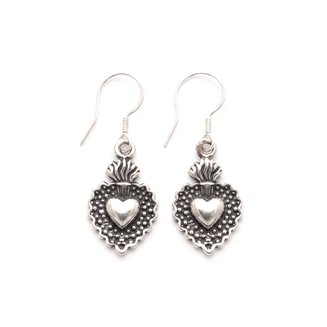 Aretes sagrado corazón