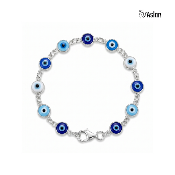 Brazalete Ojo turco engarzado
