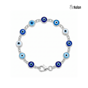 Brazalete Ojo turco engarzado