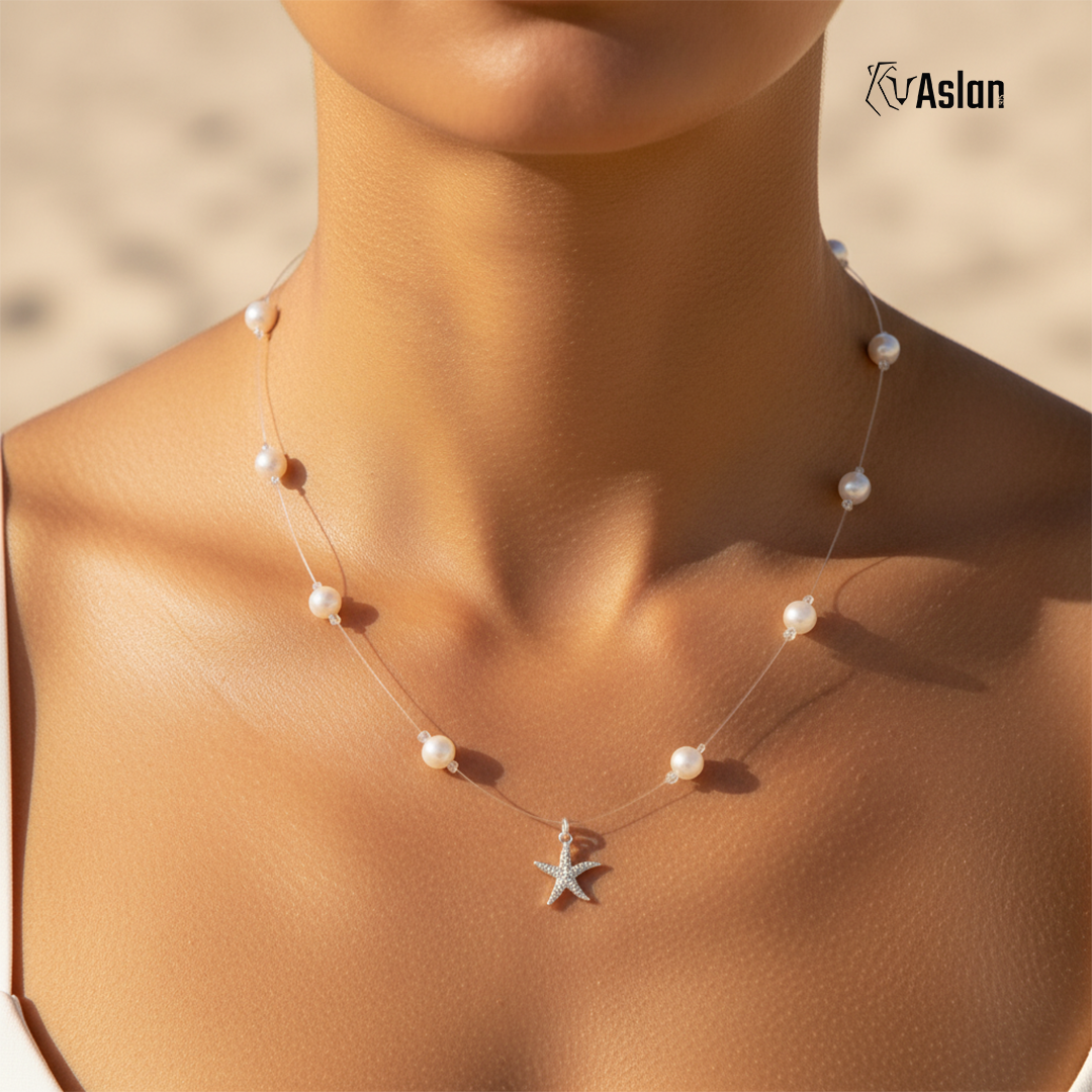 Collar mar blanco