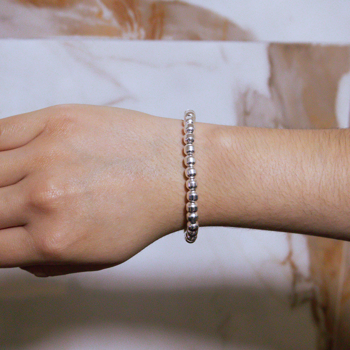 Pulsera plata viva