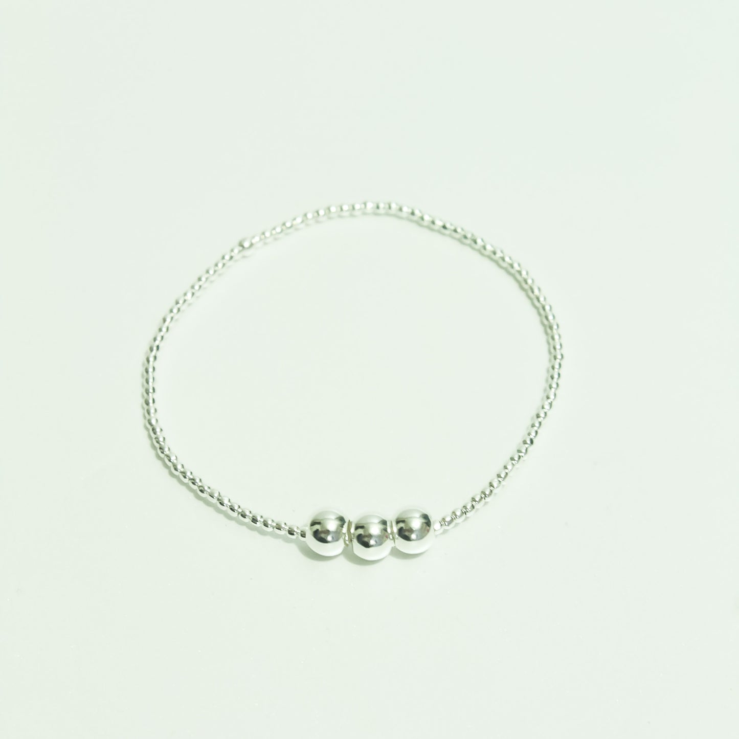 Pulsera plata 3bola