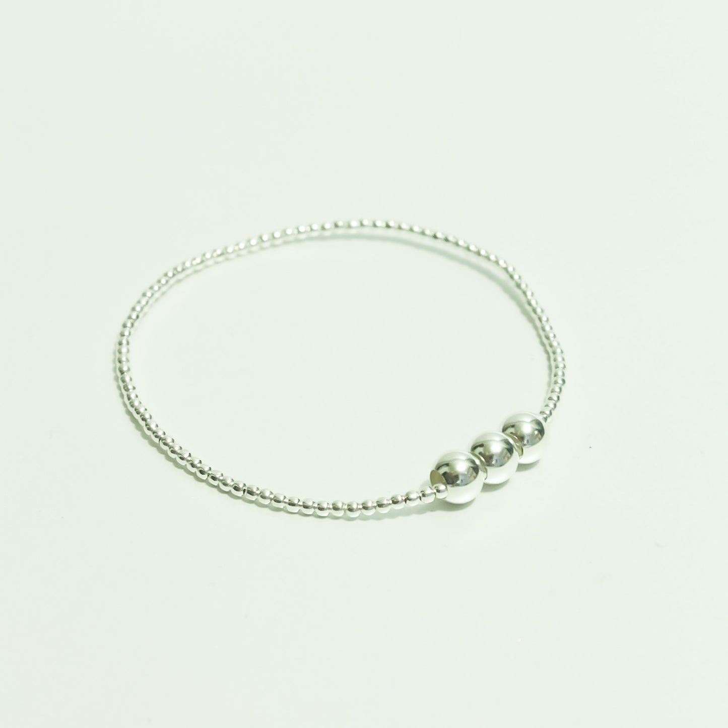 Pulsera plata 3bola