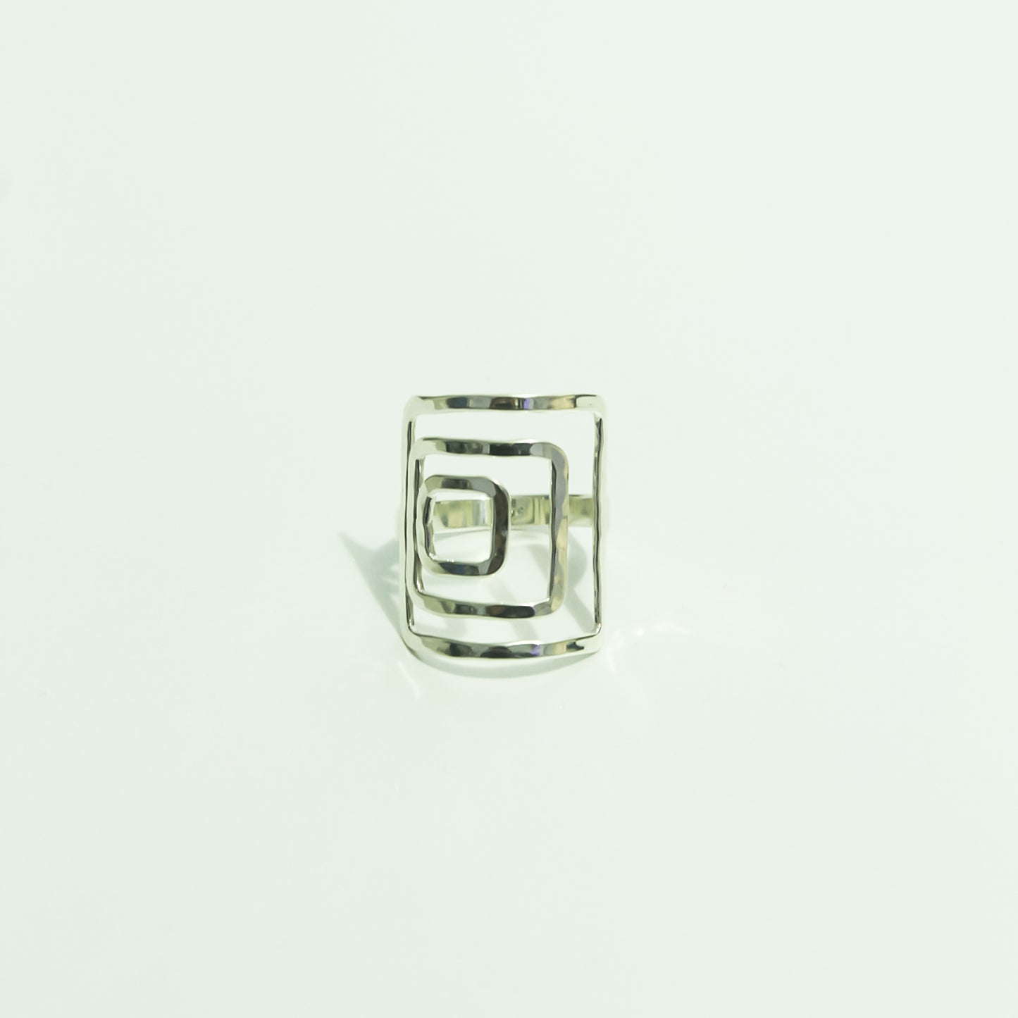 Anillo real largo rectangular