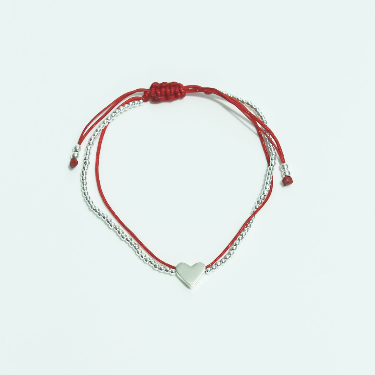 Pulsera de hilo y plata