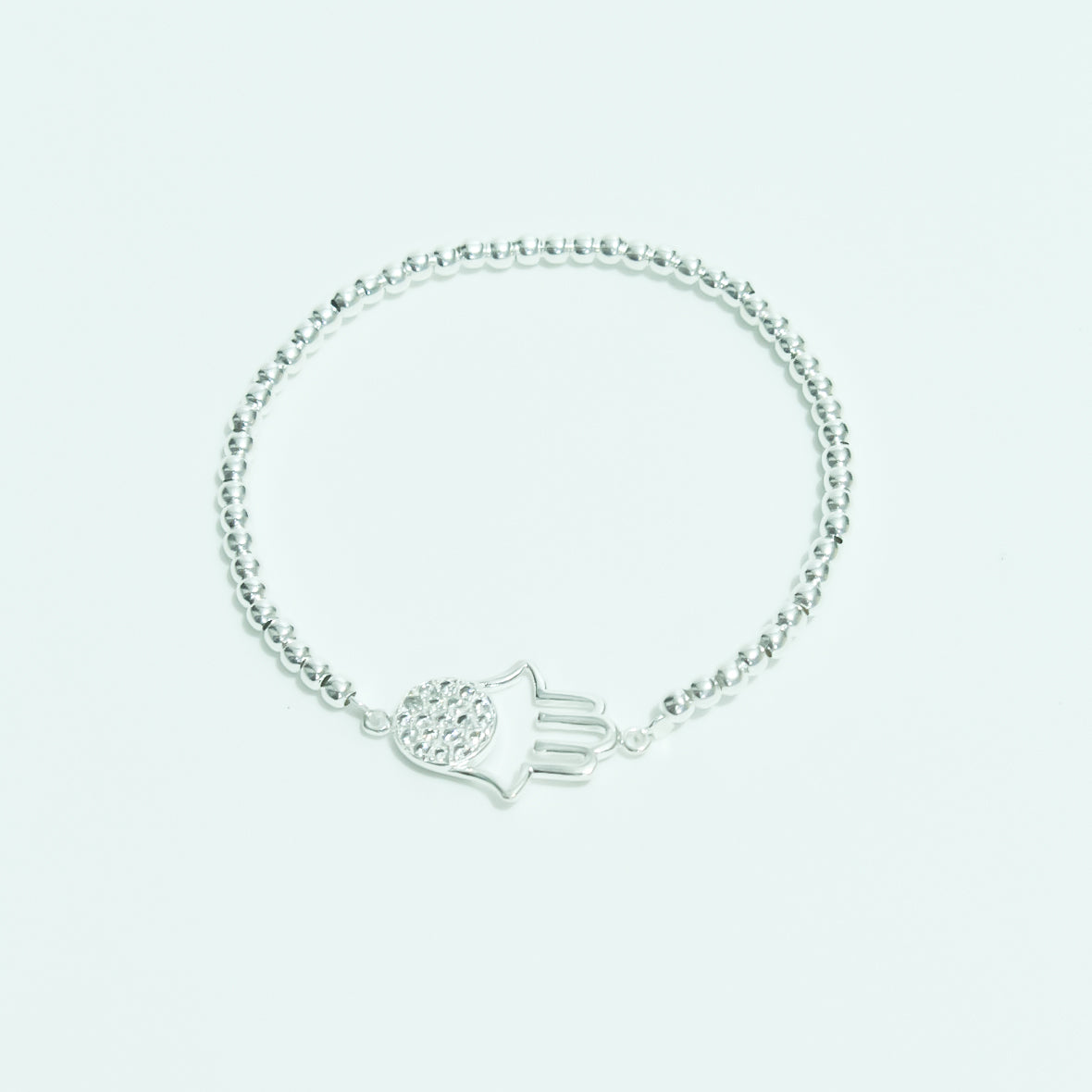 Pulsera mano de Fátima incrustada