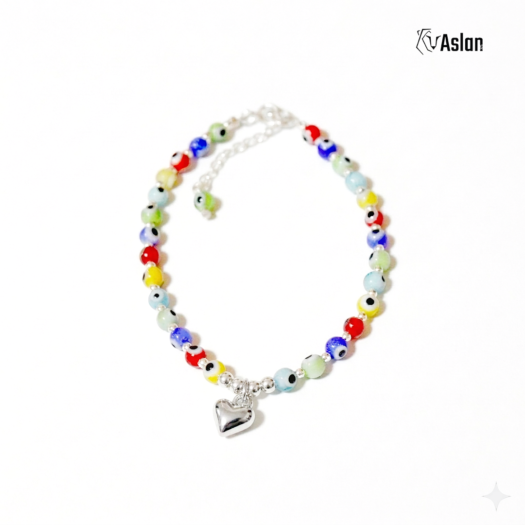 Pulsera ojo con corazón