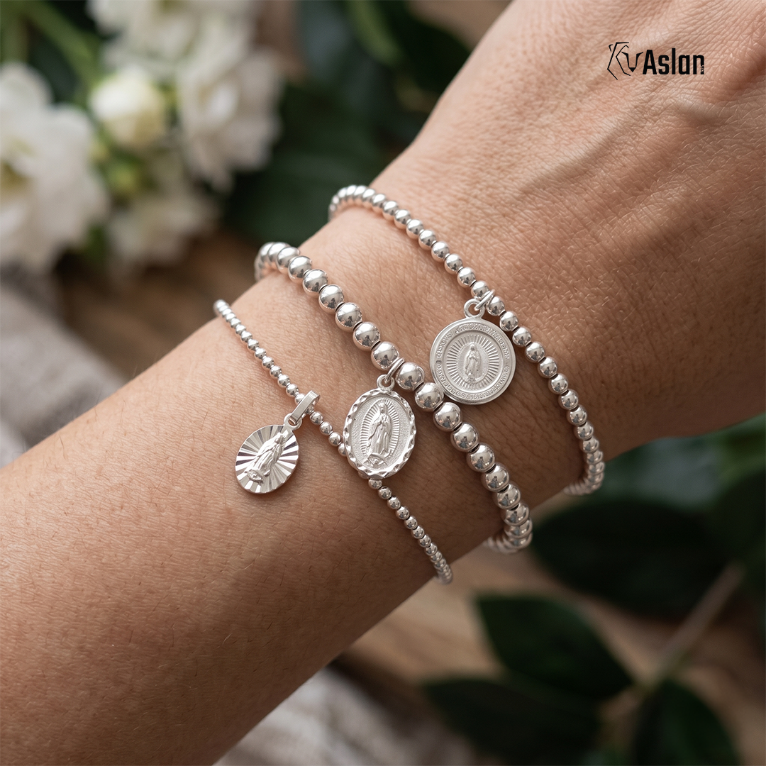 3 Pulseras virgen de Guadalupe