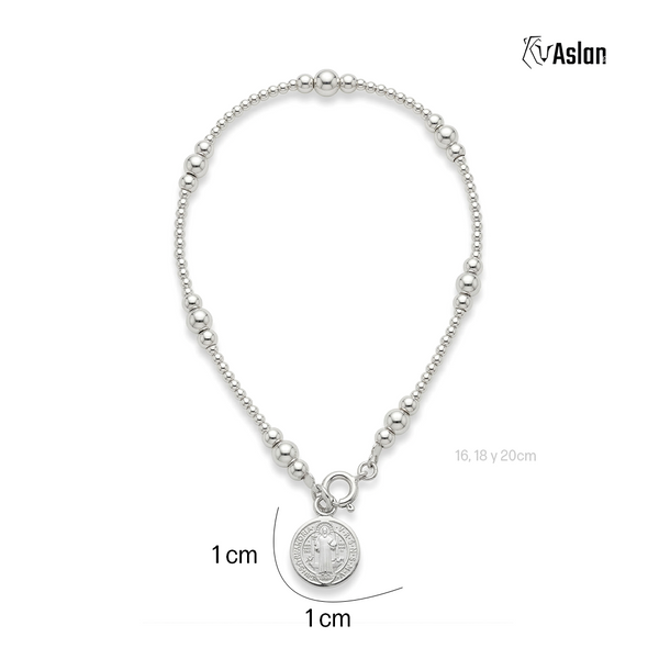Pulsera San Benito 2 bolas