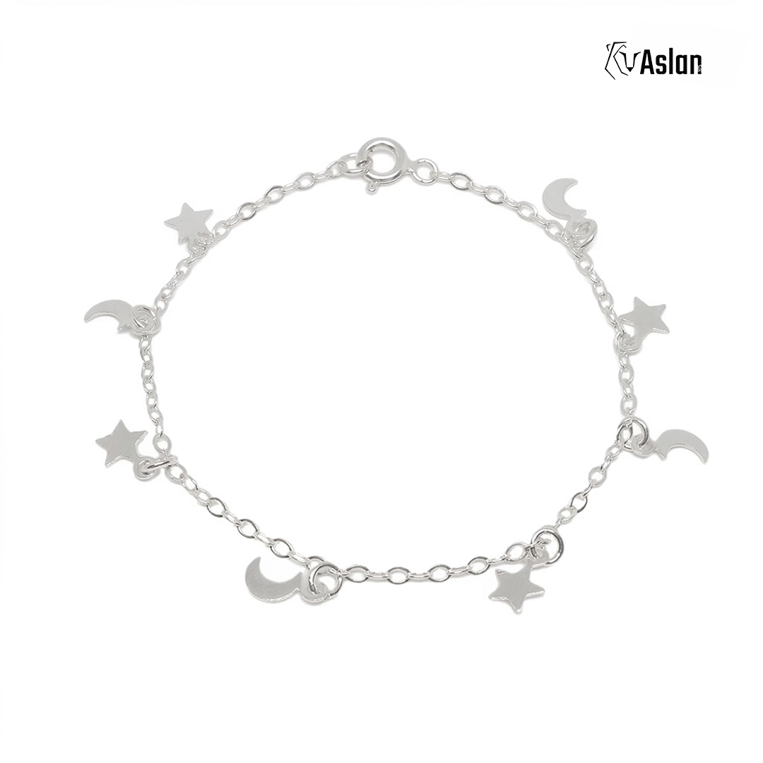 Pulsera noche y corazones