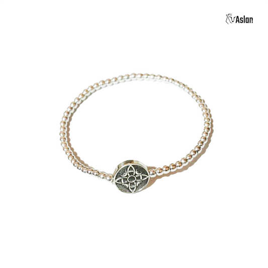 Pulsera medalla nudo de bruja