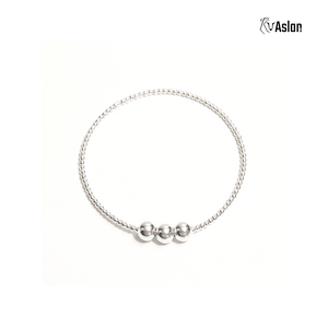 Pulsera plata 3bola