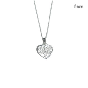 Cadena Arbol de la vida en corazón