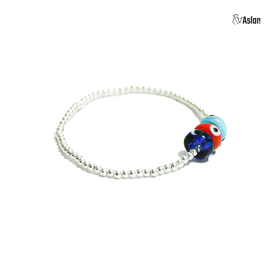 Pulsera triple ojito turco