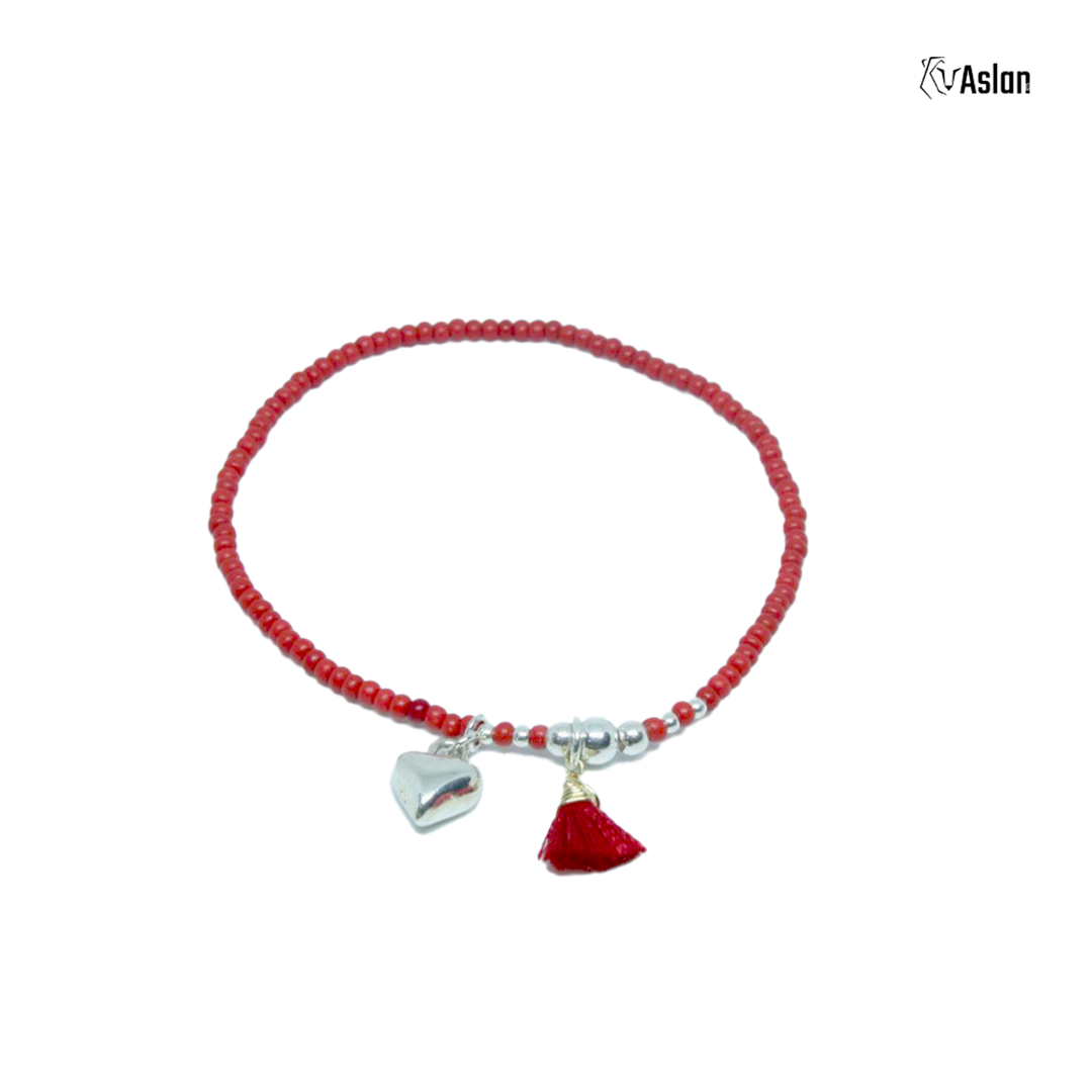 Pulsera Shakira roja - corazón