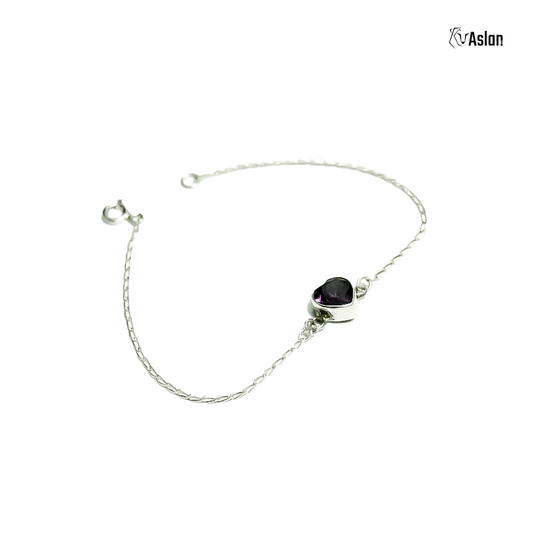 Pulsera zirconia amatista