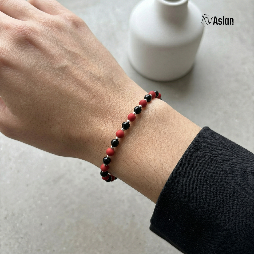 Pulsera serpiente carmesí