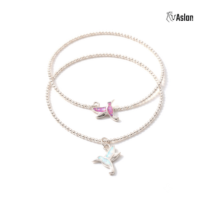 Pulsera colibrí de ópalo