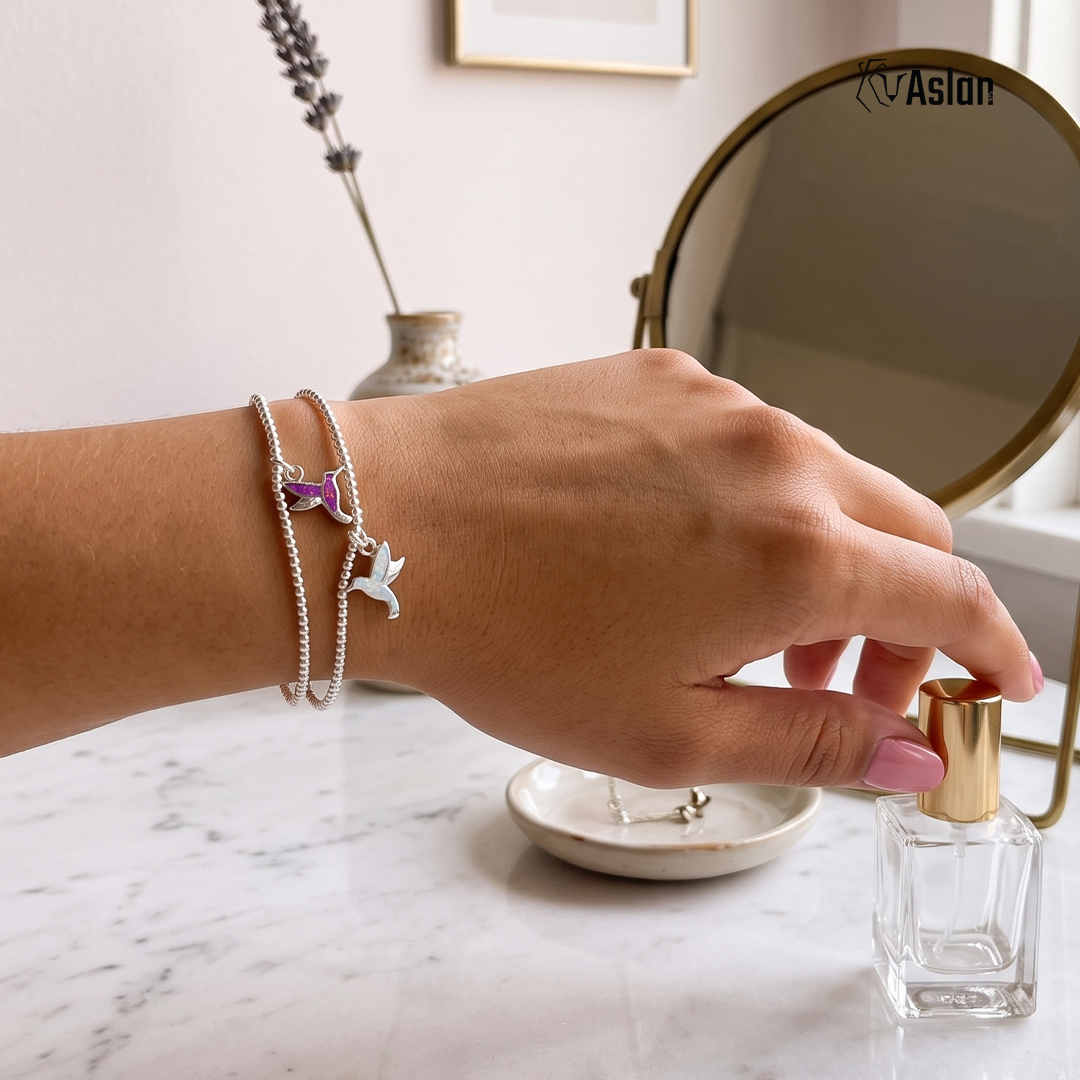 Pulsera colibrí de ópalo