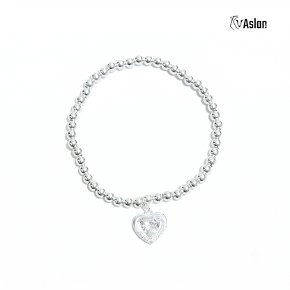 Pulsera corazón de zirconia