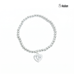 Pulsera corazón de zirconia