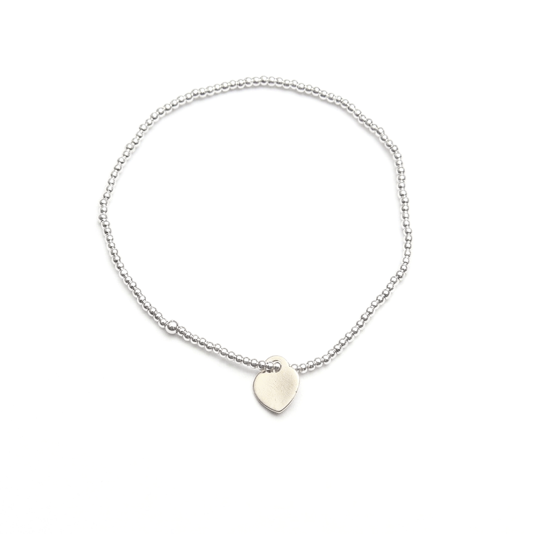 Pulsera corazón plano
