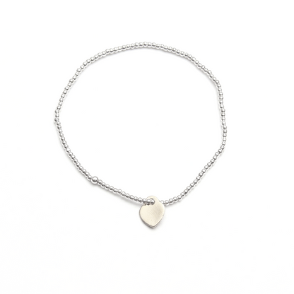 Pulsera corazón plano