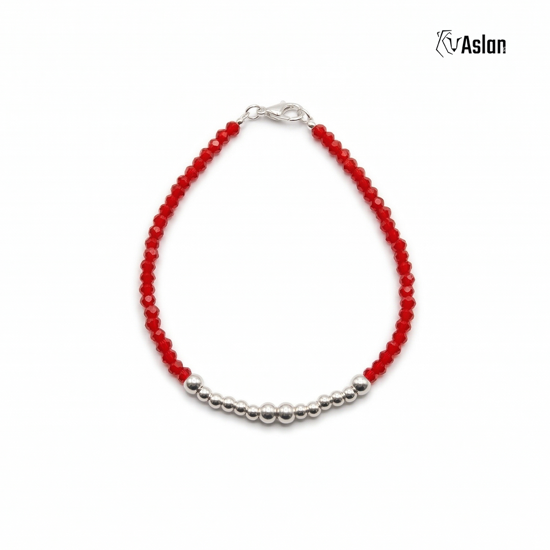 Pulsera cristal rojo