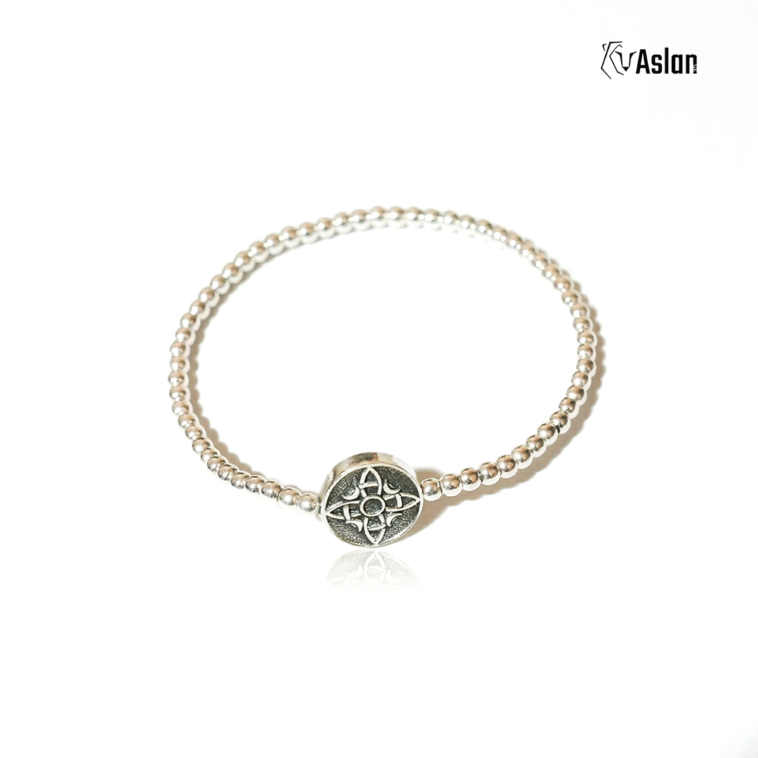 Pulsera medalla nudo de bruja