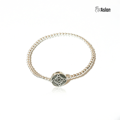 Pulsera medalla nudo de bruja