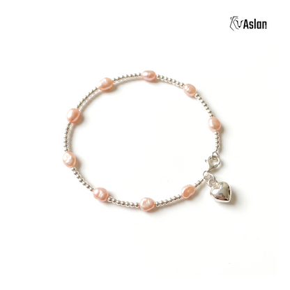 Pulsera corazón palo de rosa