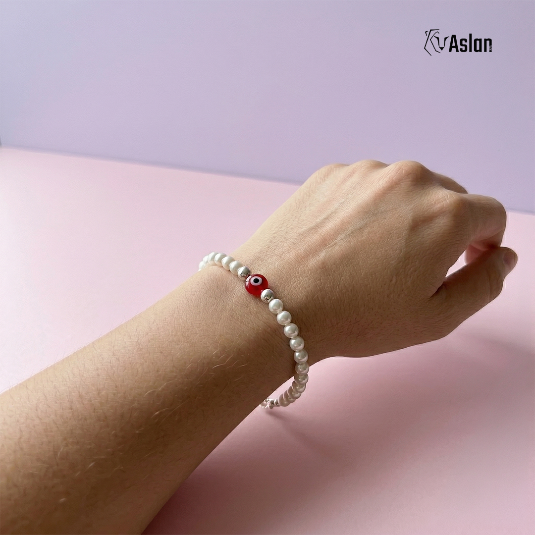 Pulsera mirada perla