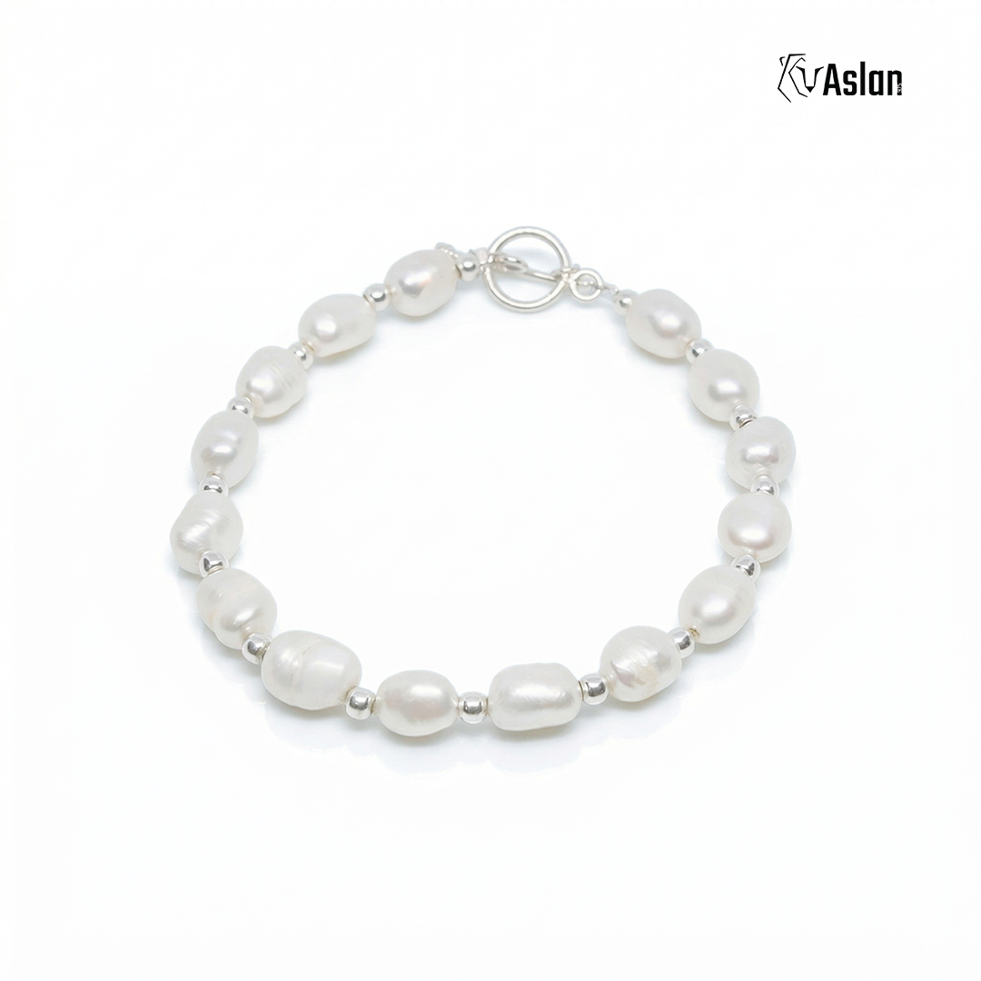 Pulsera perla grande