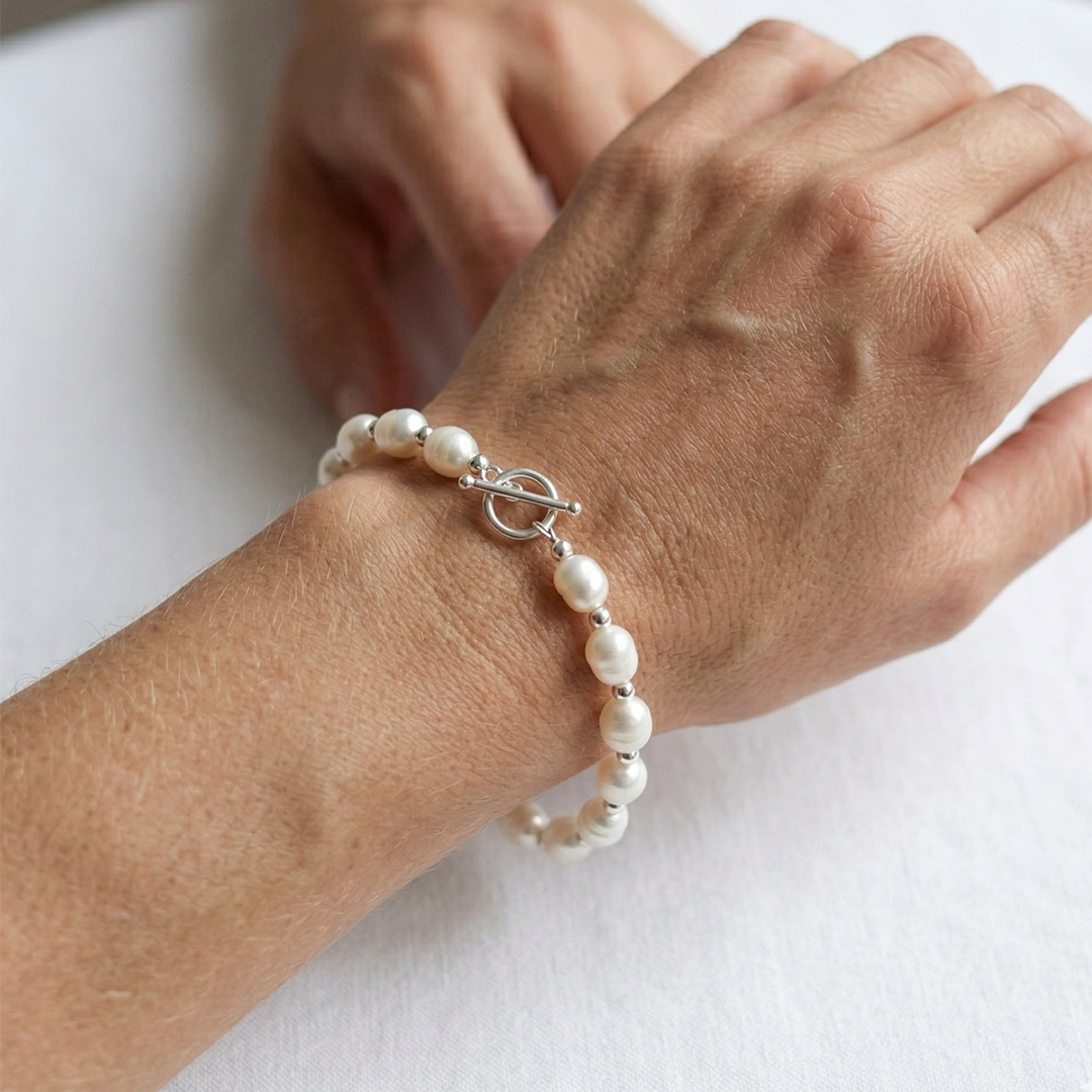 Pulsera perla grande