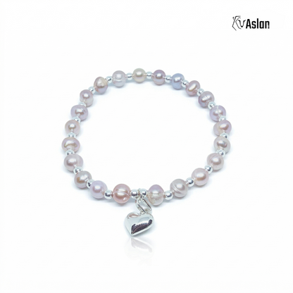 Pulsera perla rosa