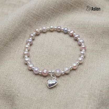 Pulsera perla rosa