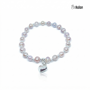 Pulsera perla rosa