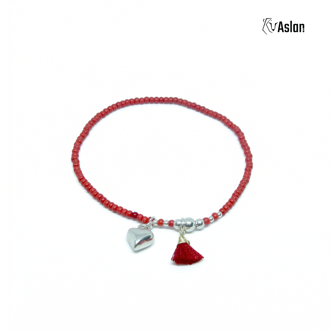 Pulsera Shakira roja - corazón