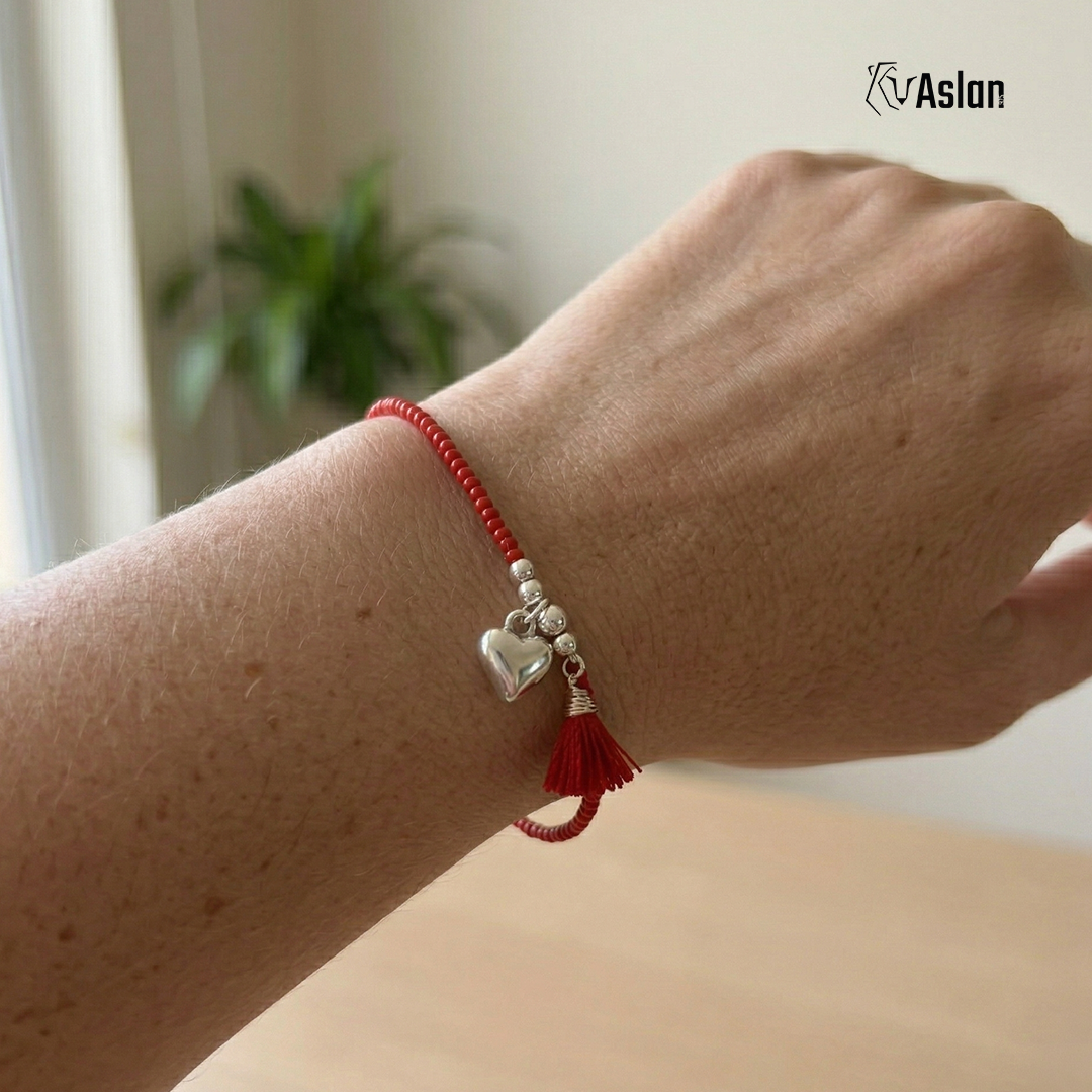 Pulsera Shakira roja - corazón