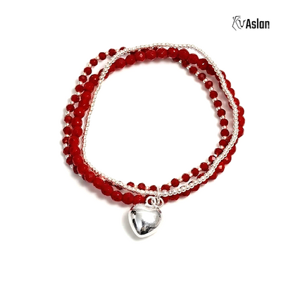 Pulsera triple de plata
