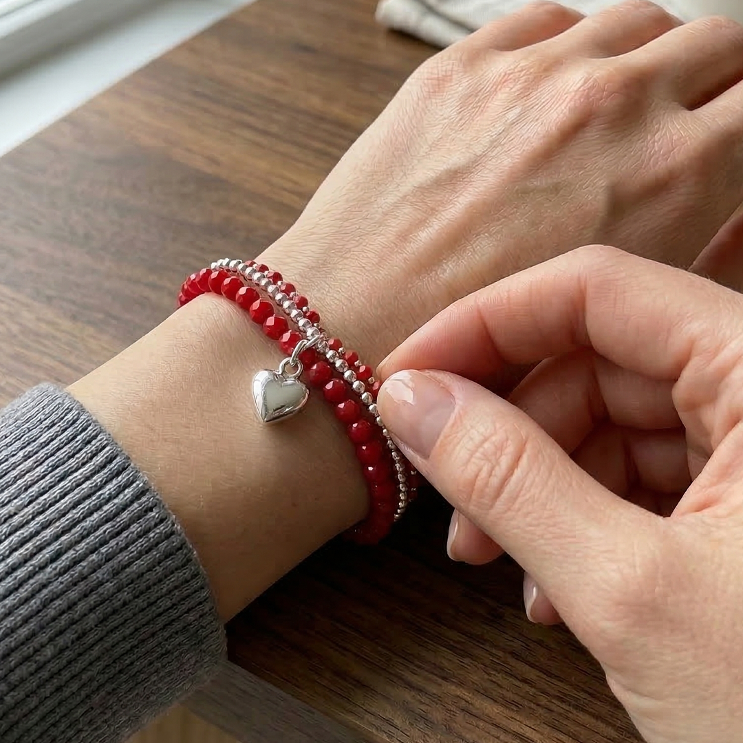 Pulsera triple de plata